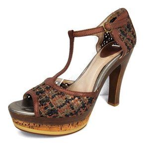 Frye Kara Woven T Strap | Size 10